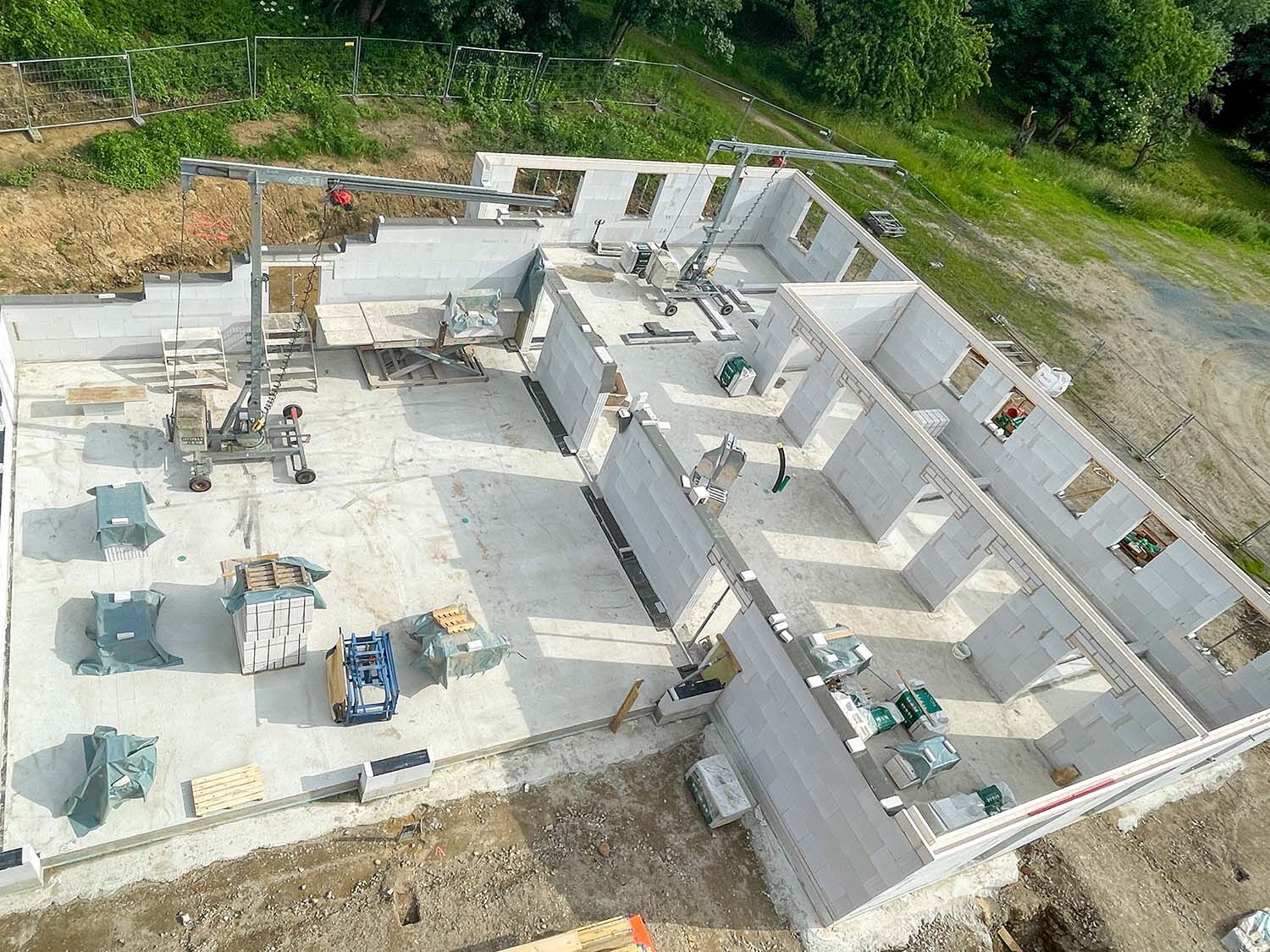 Rohbau der neuen DRK Rettungswache