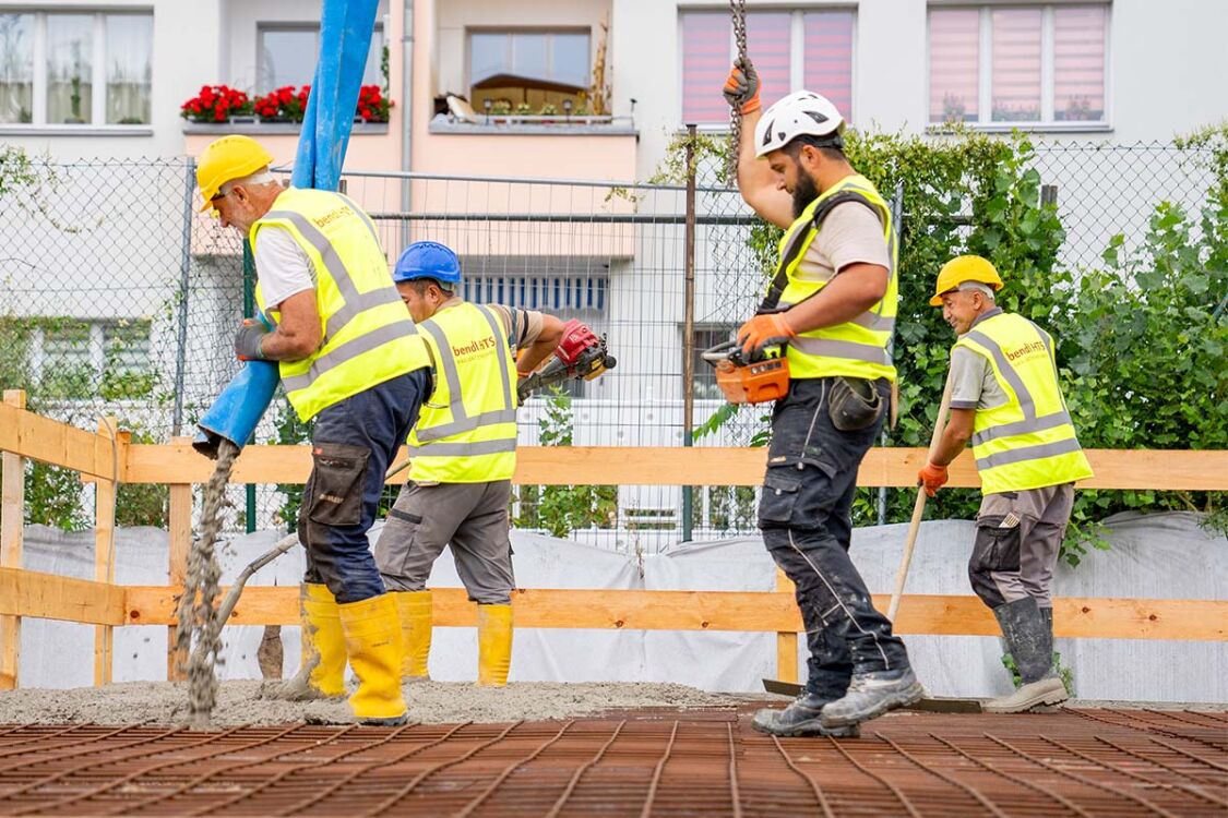 Betonage bei unserem aktuellen Rohbauprojekt