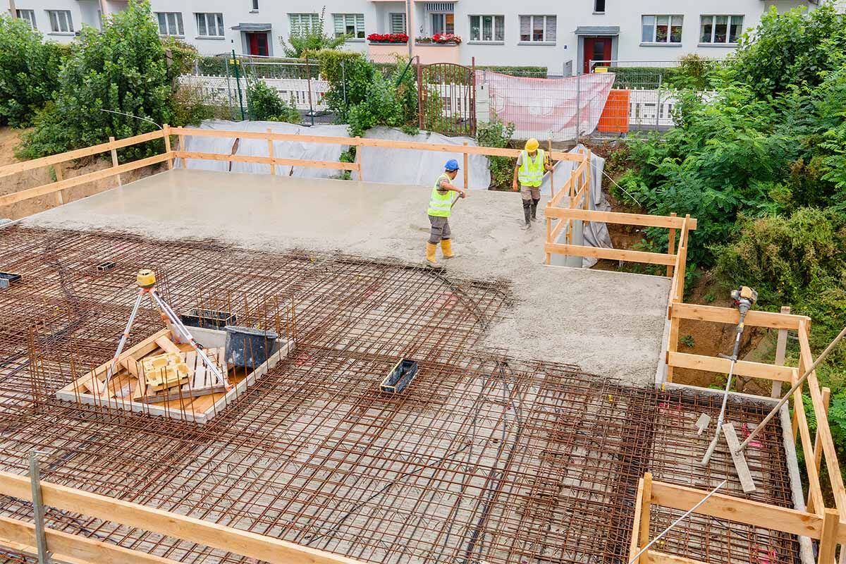 Betonage bei unserem aktuellen Rohbauprojekt