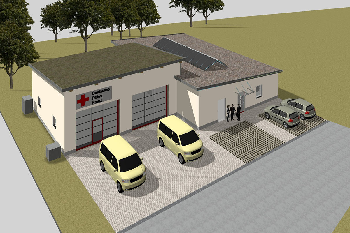Neubau der DRK-Rettungswache in Hohnstein