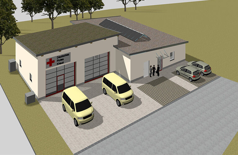 Neubau der DRK-Rettungswache in Hohnstein