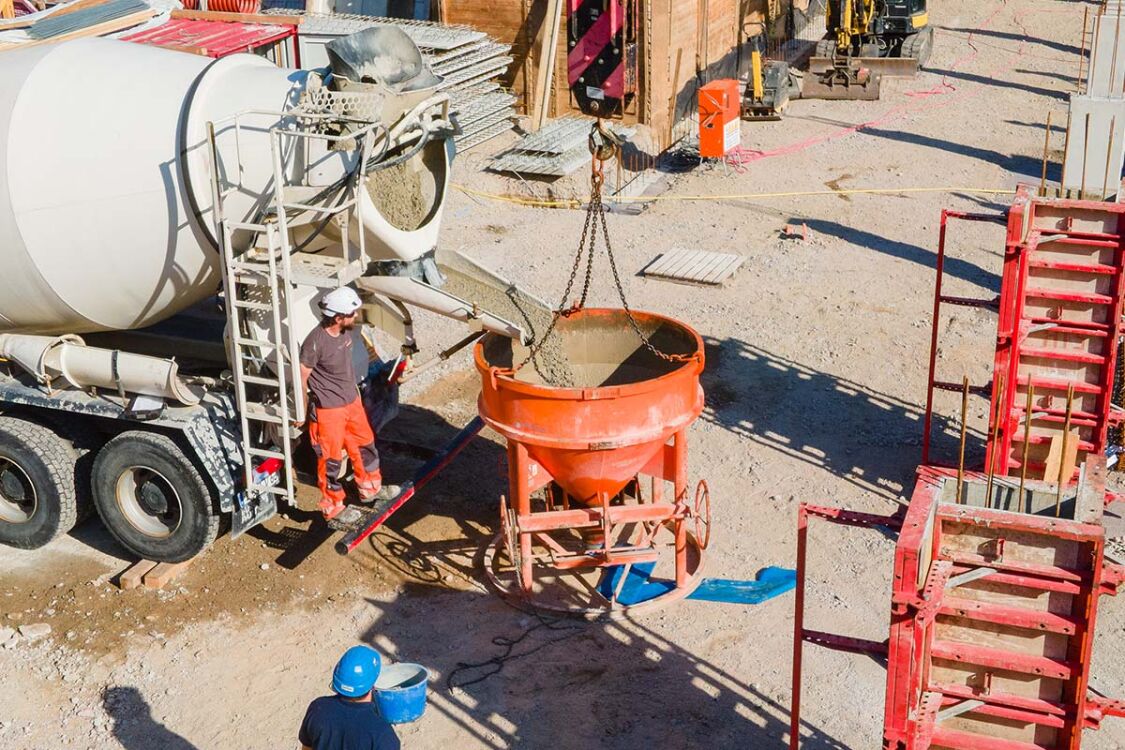 Neuer Rohbau für vier Mehrfamilienhäuser