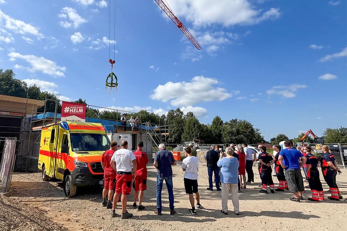 Richtfest für die neue Rettungswache in Hohnstein