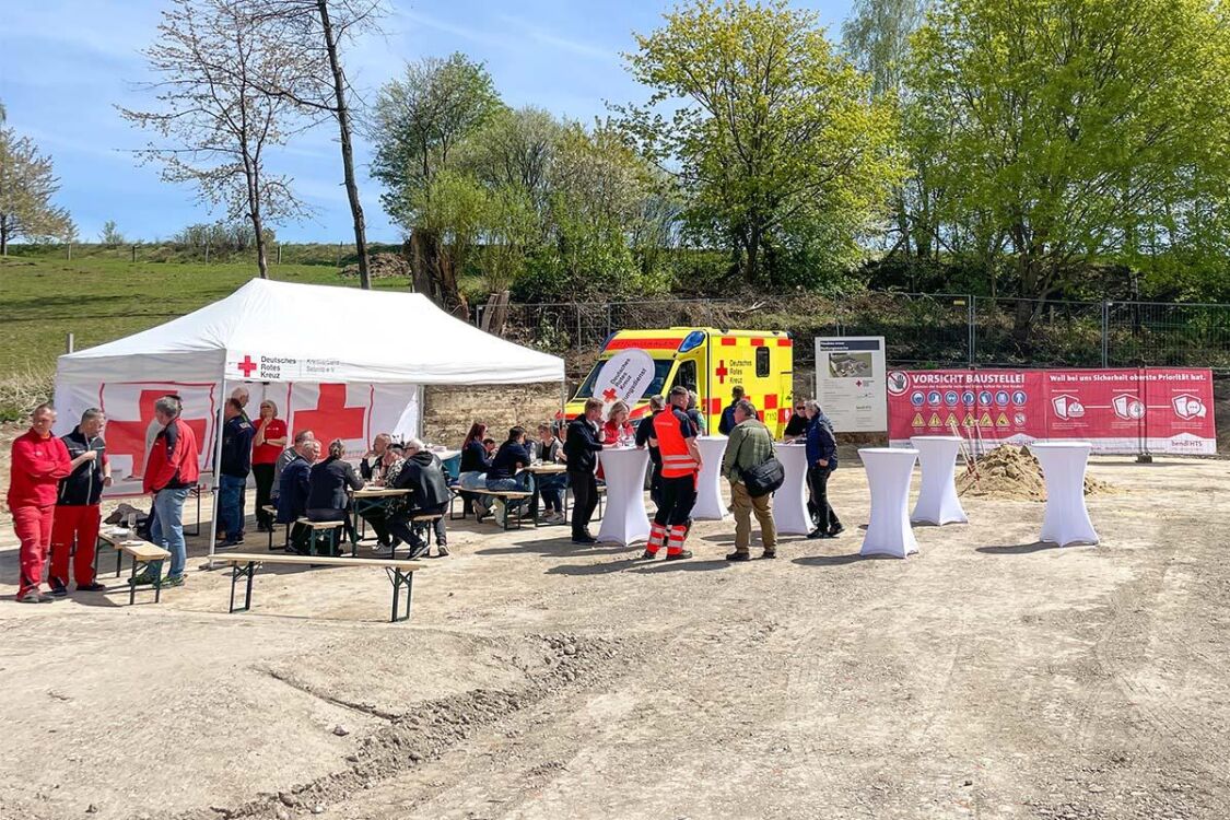 Spatenstich für neue DRK-Rettungswache in Hohnstein