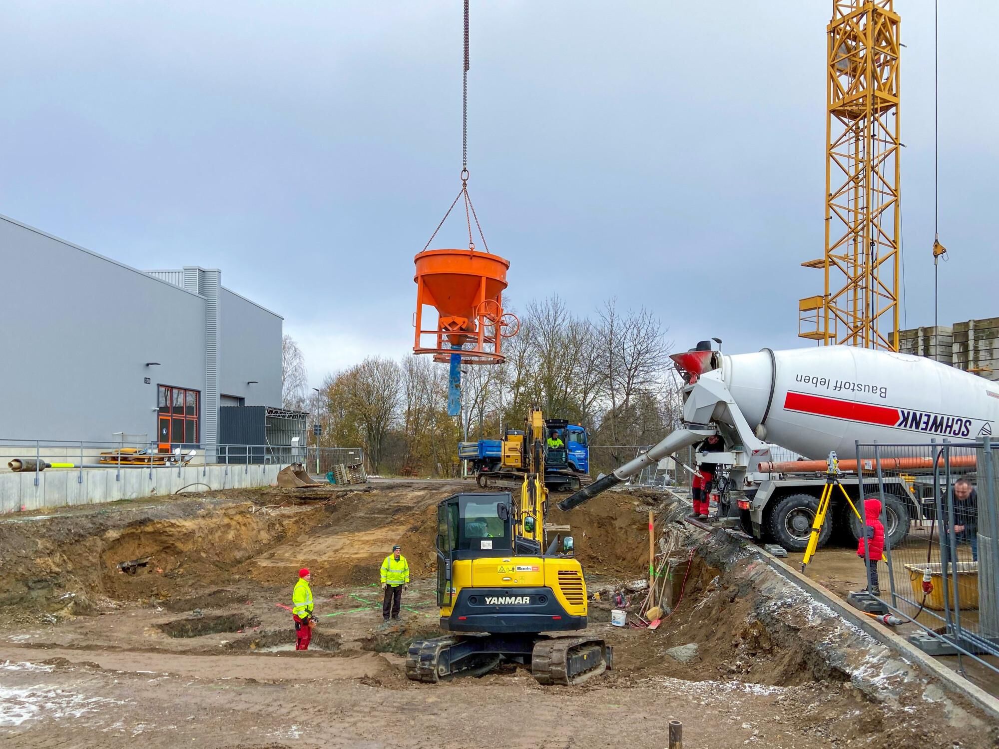 Erd- und Betonarbeiten im Gewerbebau