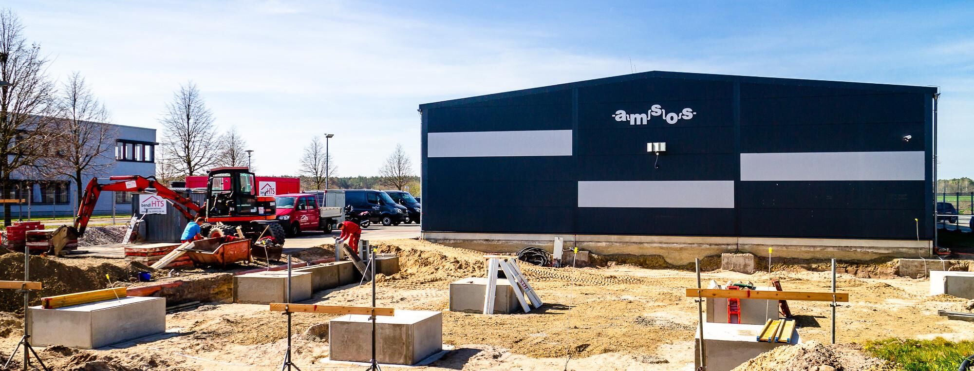 Fundamentbau für Hallenerweiterung