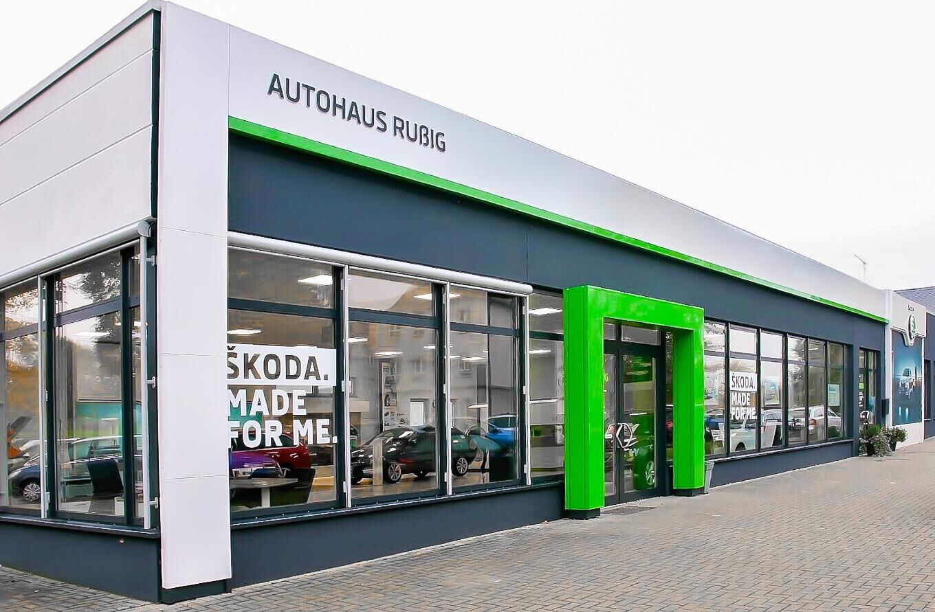 Gewerbebau Skoda Autohaus Rußig