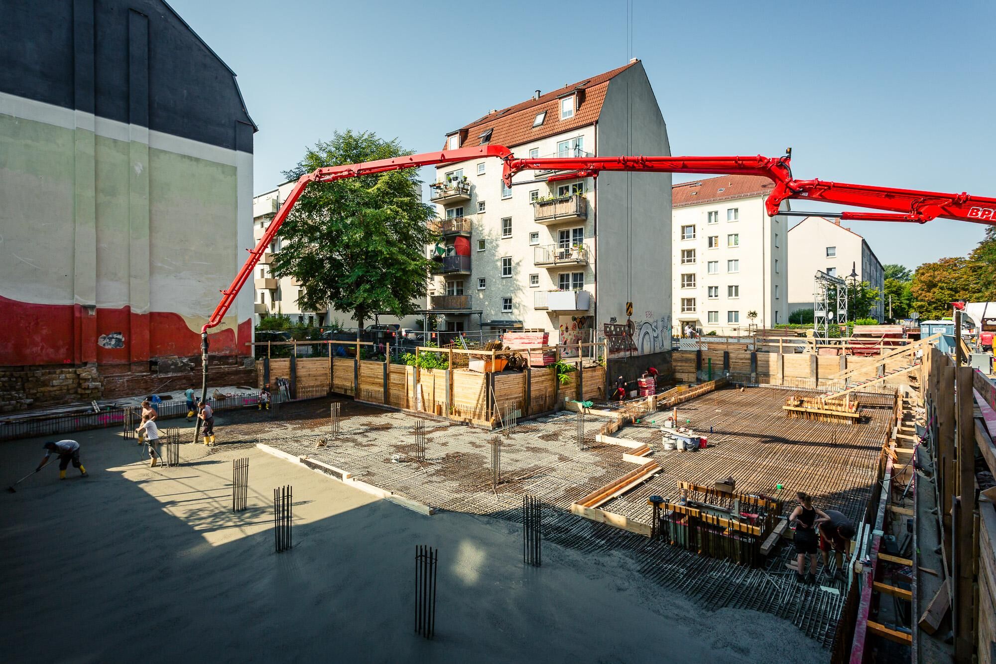 Rohbau Mehrfamilienhaus Hechtviertel Dresden