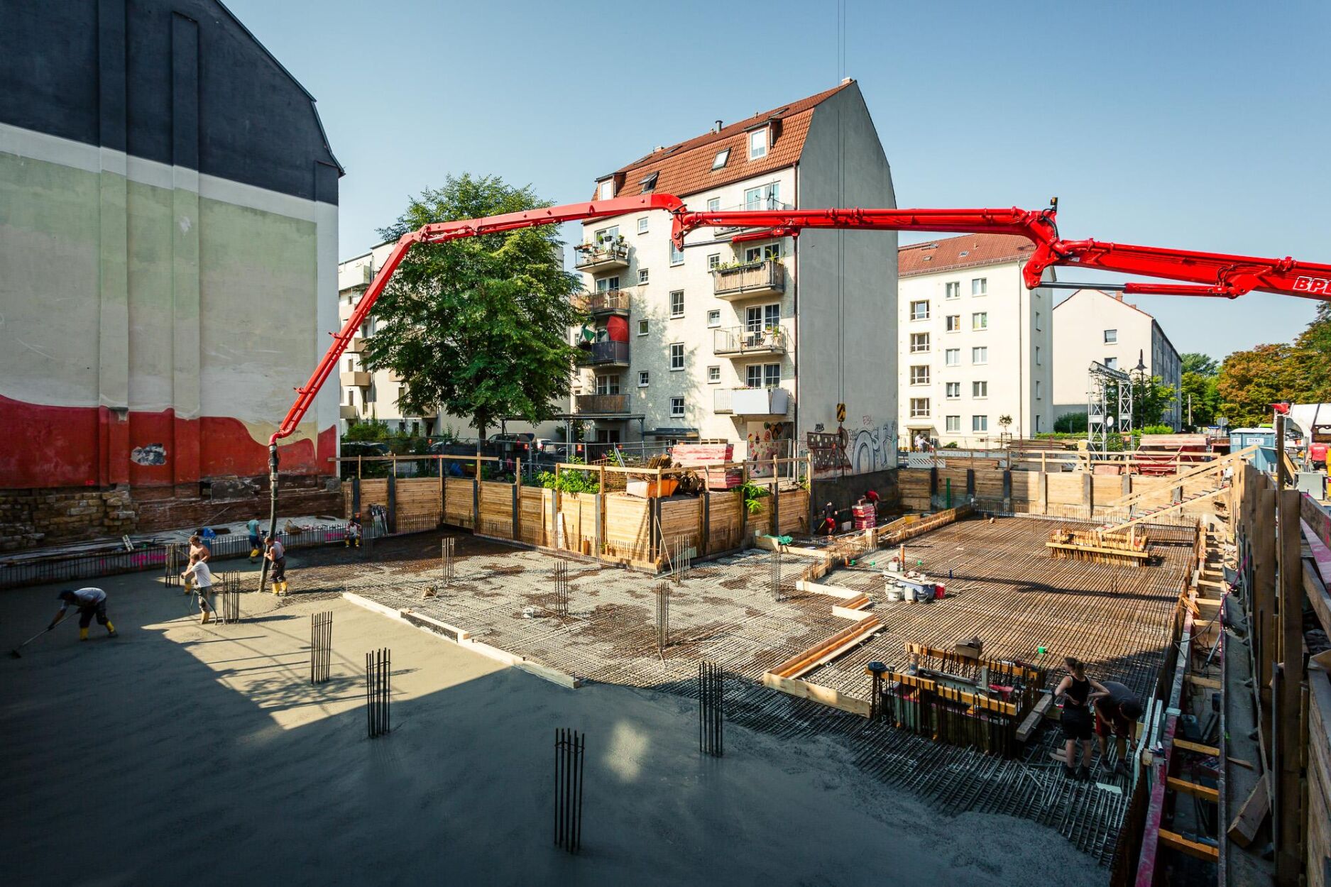 Rohbau Mehrfamilienhaus Hechtviertel Dresden