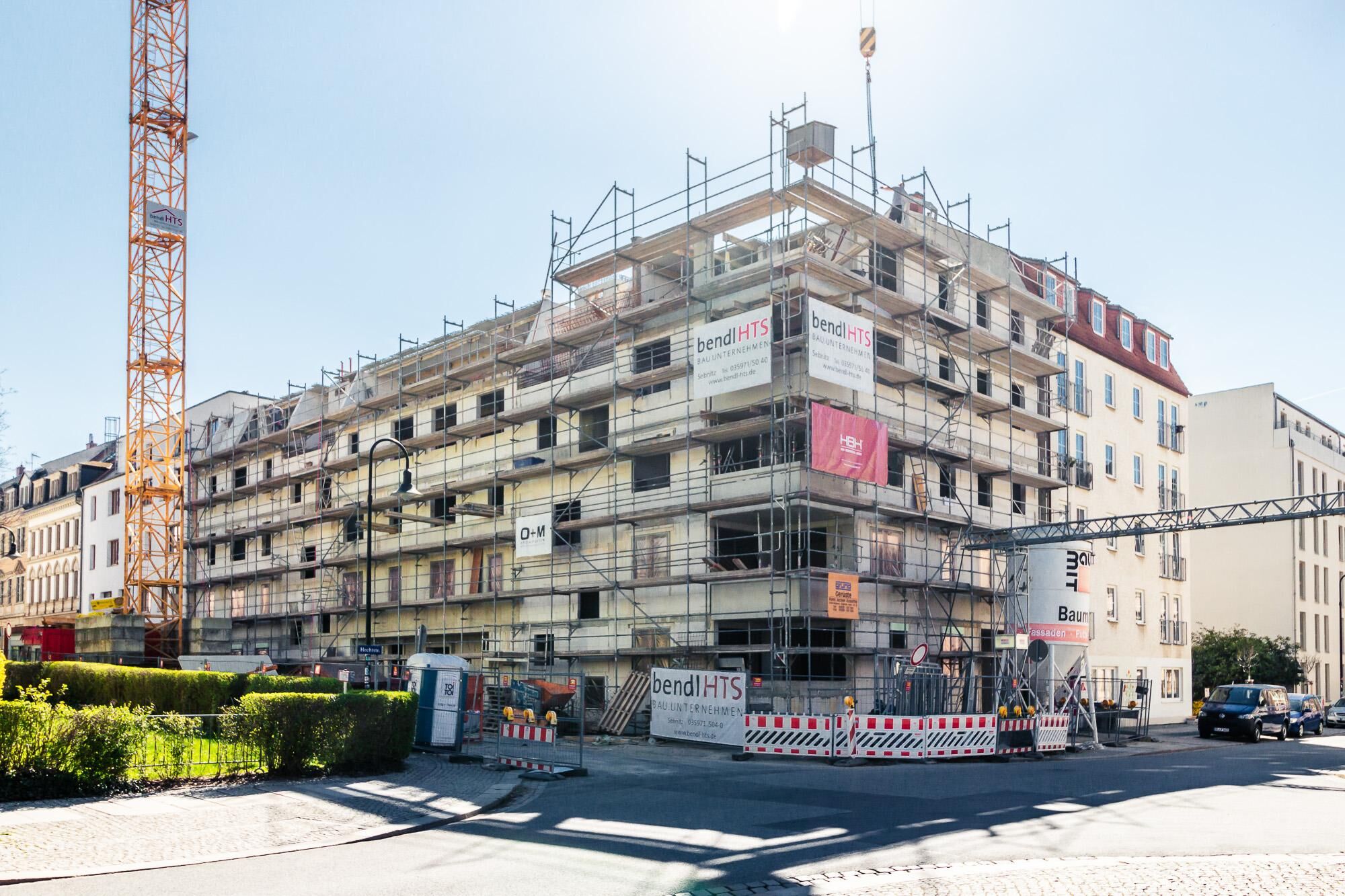 Rohbau Mehrfamilienhaus Hechtviertel Dresden