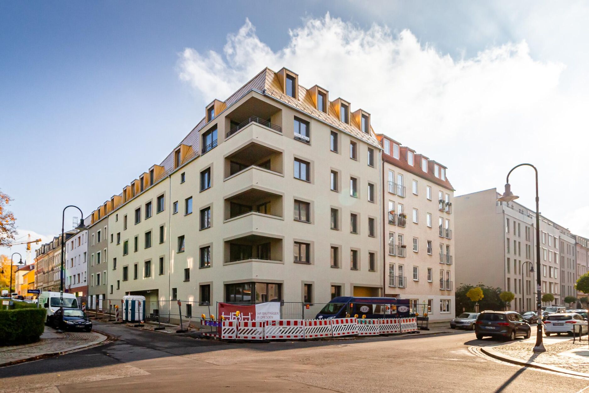 Rohbau Mehrfamilienhaus in Dresden