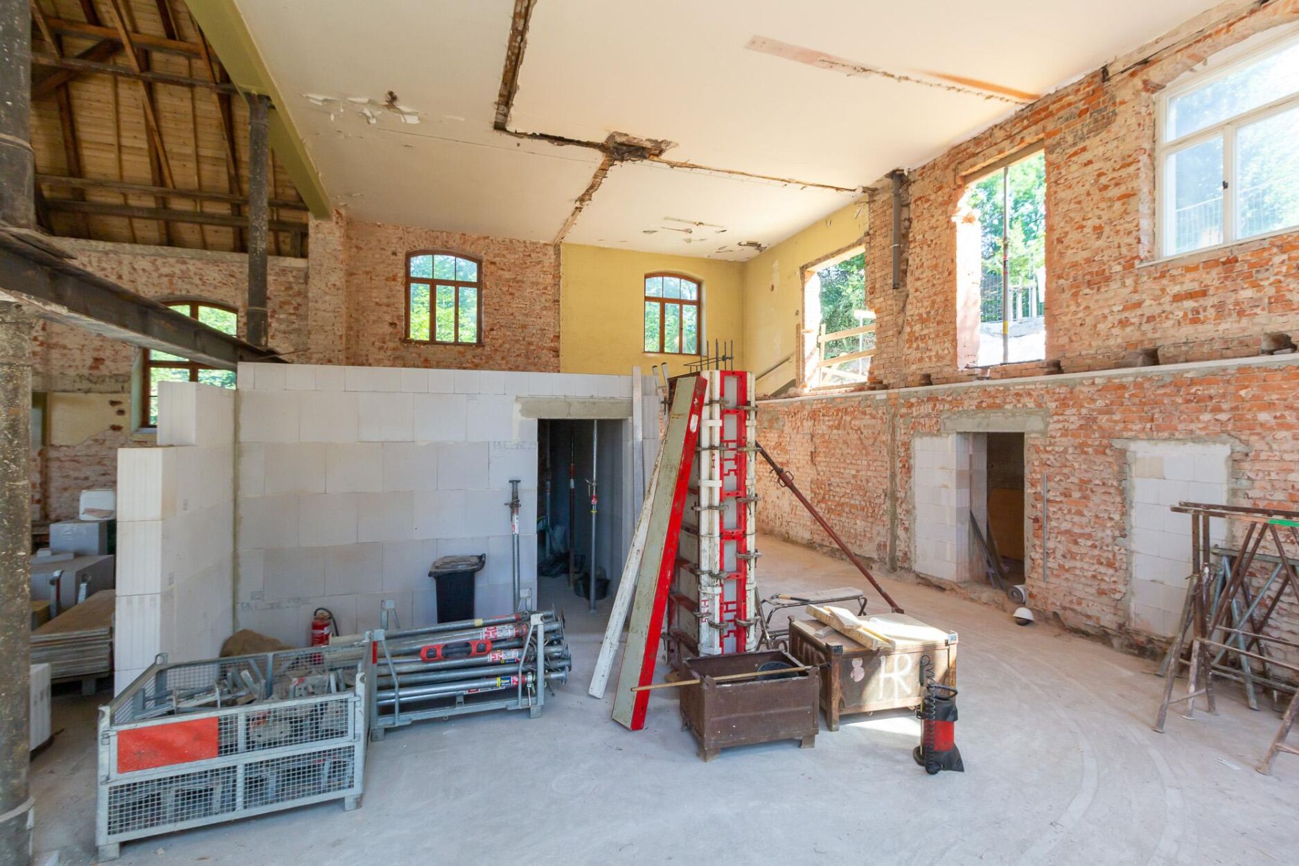 Rohbau Turnhalle in Stolpen