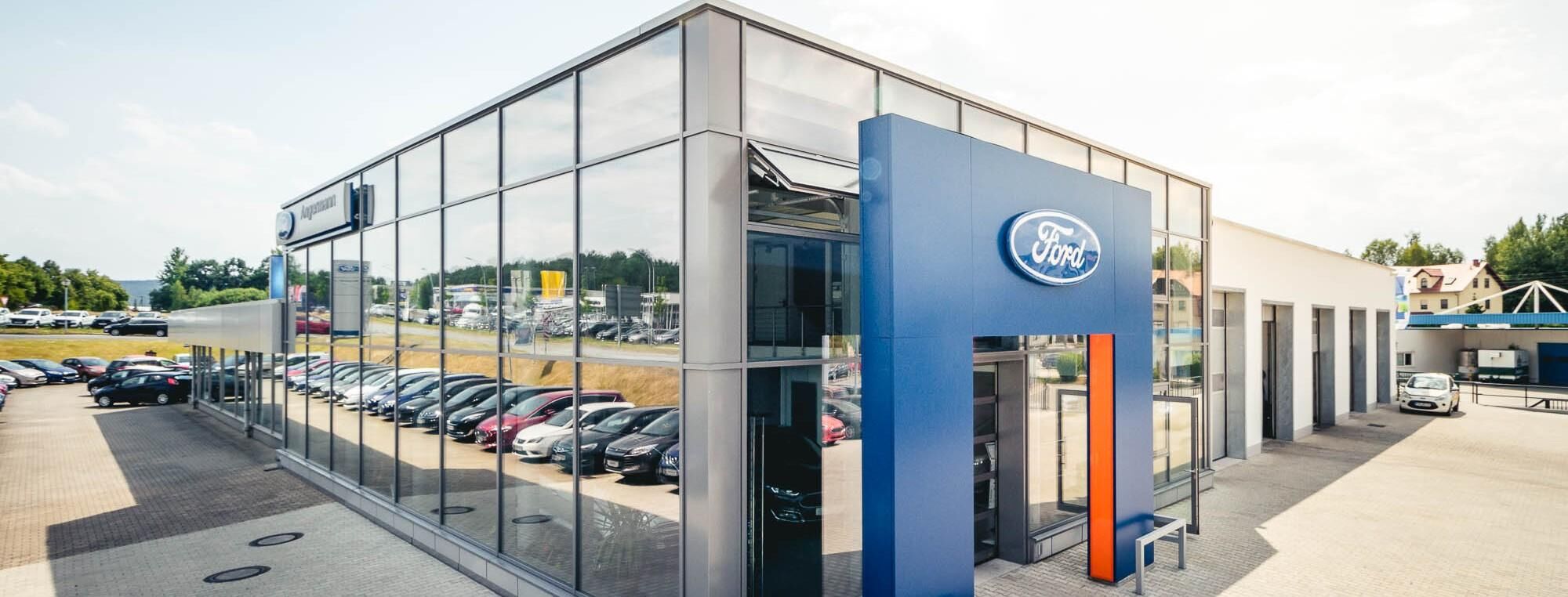 Schlüsselfertiger Gewerbebau Autohaus Angermann Neustadt
