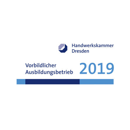Vorbildlicher Ausbildungsbetrieb Handwerkskammer Dresden 2019